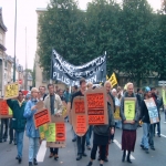 Manifestation contre le chmage et la prcarit le 8 octobre 2003 photo n14 